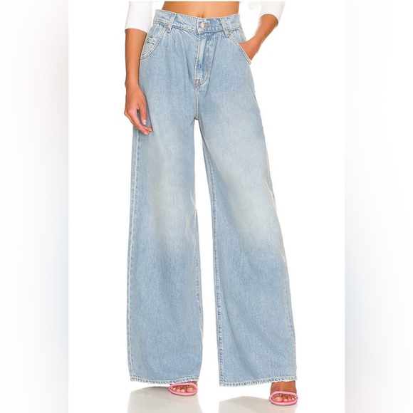 GRLFRND Chloe High Rise Pleated Wide Leg - Picture 1 of 1